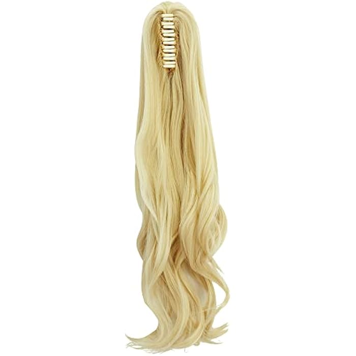 DILLARDS Saiti Synthetic Curly Long Short Claw Ponytail Hair Extension Cute Clip (18In) - Image 1